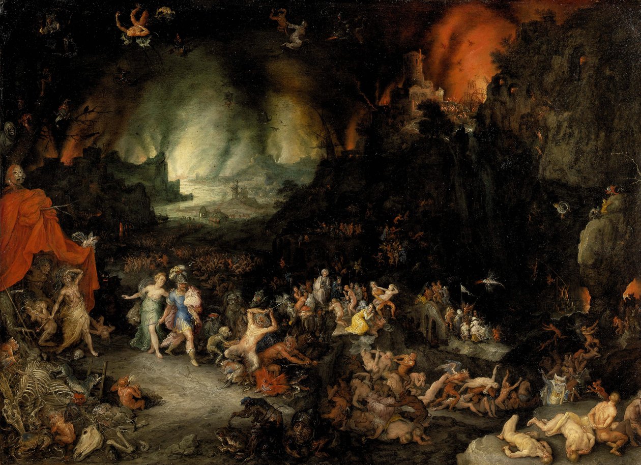 Aeneas alamaailmassa - Peinture de Jan Brueghel vanhin tekijältä Jan the Elder Brueghel