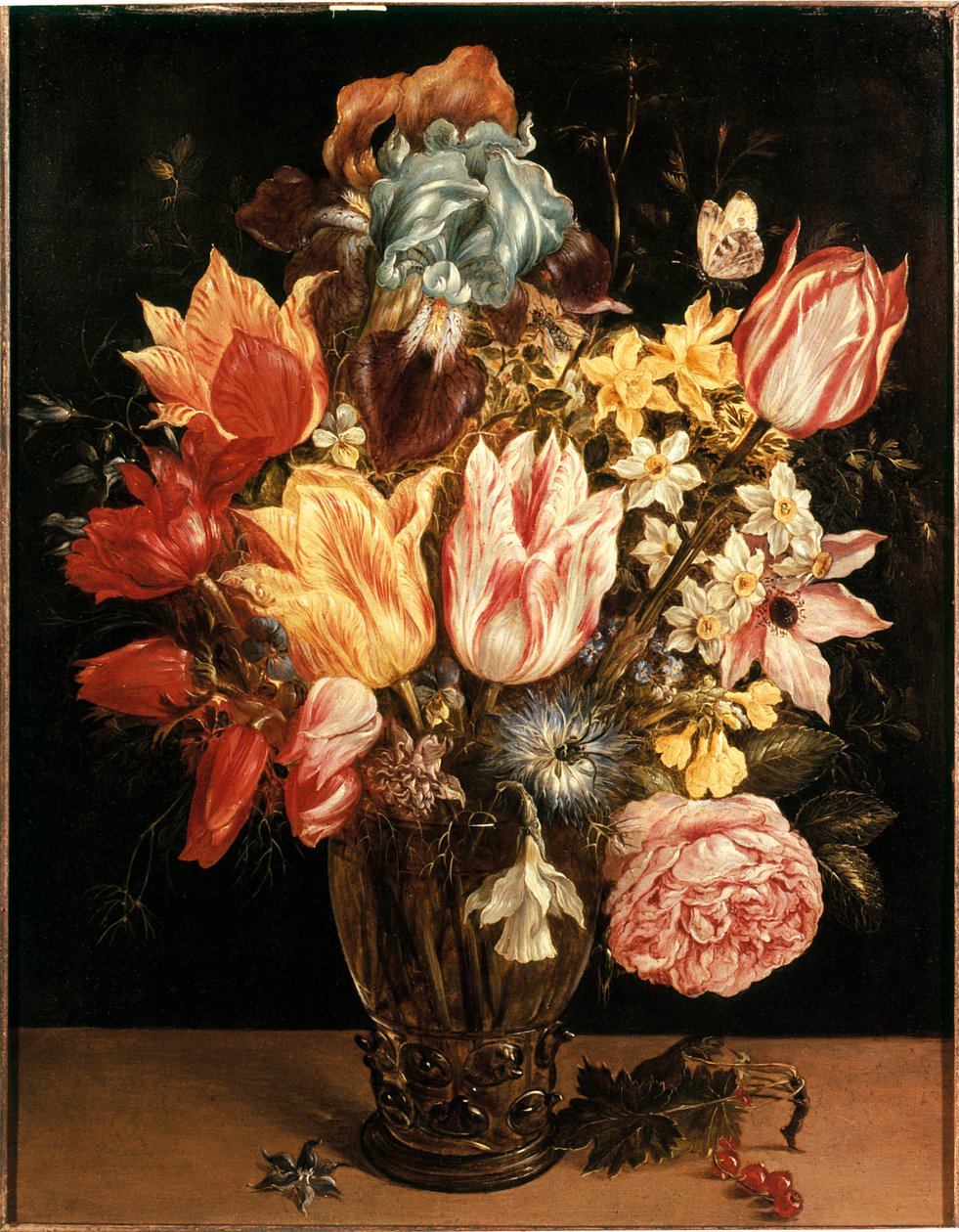 Tulppaanikimppu Jan Brueghelin (tai Bruegelin tai Brueghelin tai Brueghelin) maalaus, joka tunnettiin aiemmin nimellä Bruegel de Velours (1568-1625). 17. vuosisata. Yksityinen kokoelma tekijältä Jan the Elder Brueghel