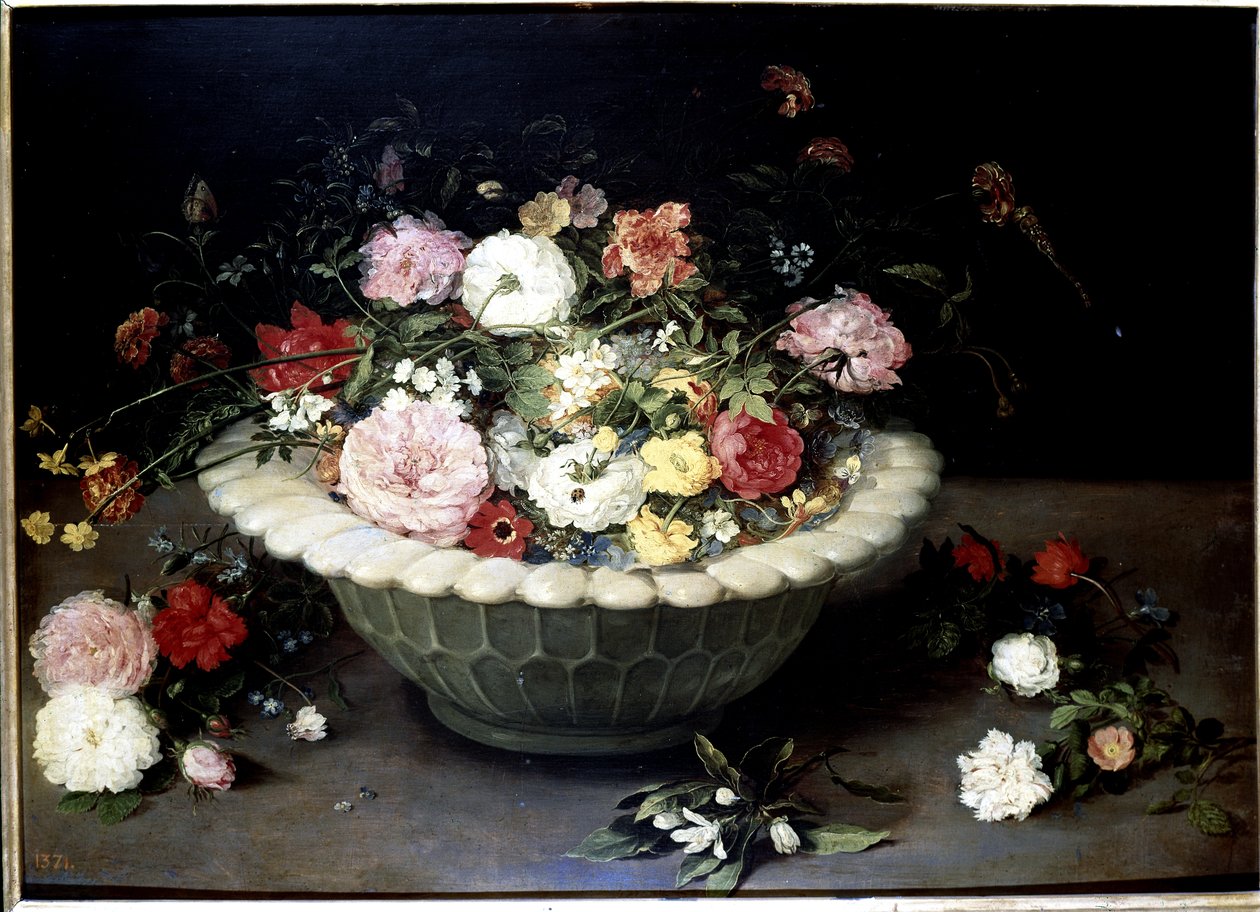 Kukkia maljakossa tekijältä Jan the Elder Brueghel