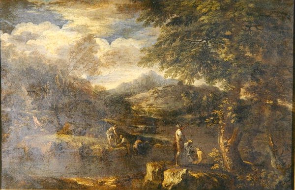 Maisema paimenten kanssa (öljy kankaalle) (katso myös 242155) tekijältä Jan the Elder Brueghel