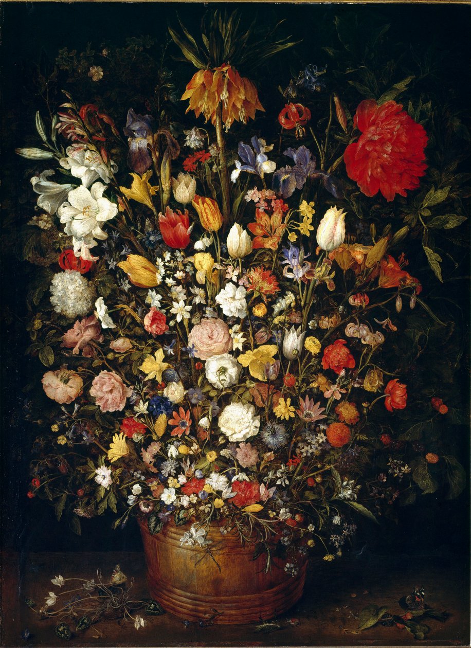 Suuri kukkakimpun maalaus Jan Brueghel vanhemmasta kutsuu Bruegel of Velvet (Bruegel tai Brueghel tekijältä Jan the Elder Brueghel