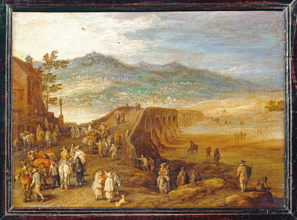 Le Pont de Talavera - Talaveran silta ... tekijältä Jan the Elder Brueghel