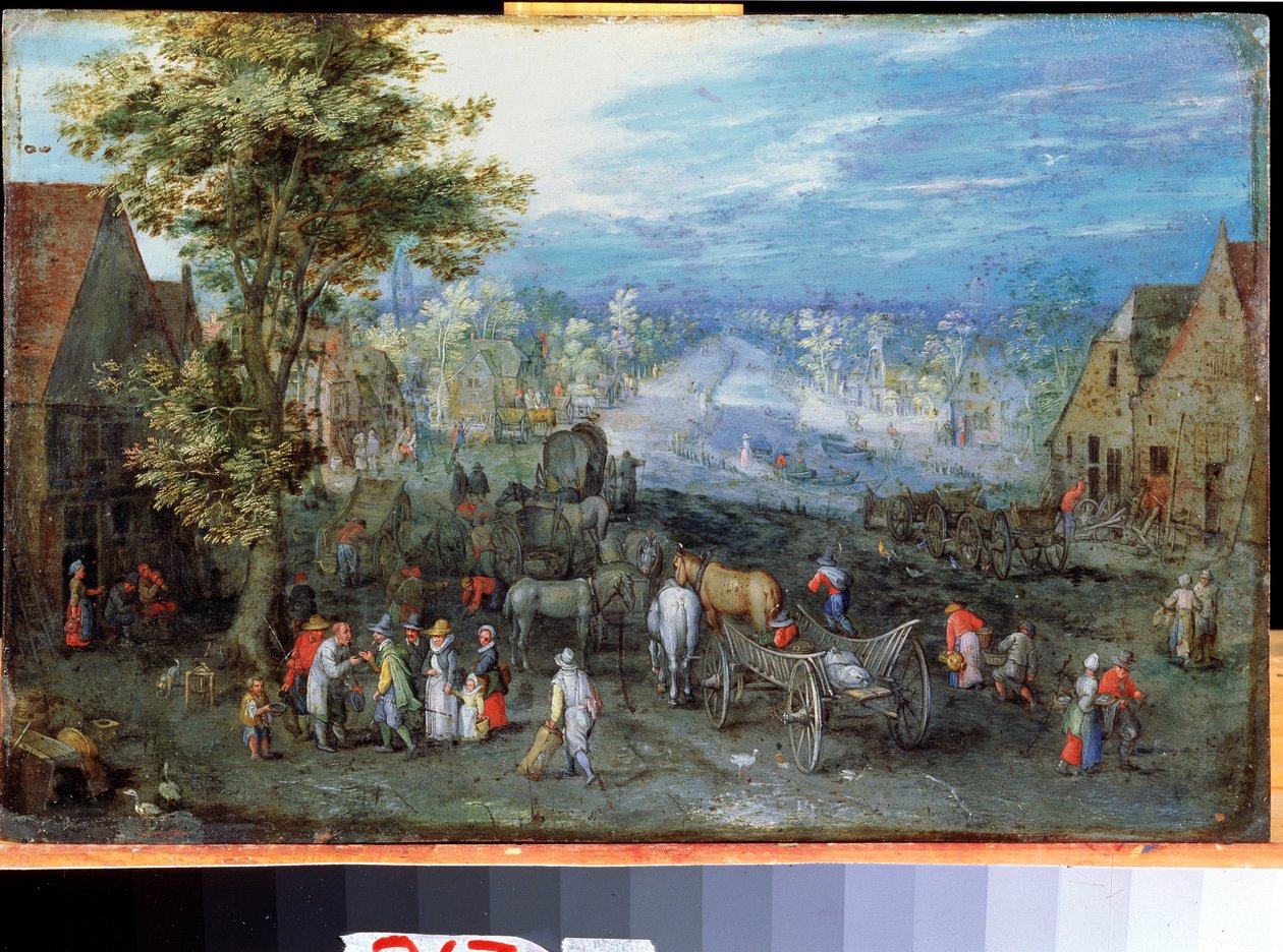 ""Maamaisema"" Kuparin maalaus Jan Brueghel Vanhin nimeltä Bruegel Of Velvet (Brueghel tai Breughel tekijältä Jan the Elder Brueghel