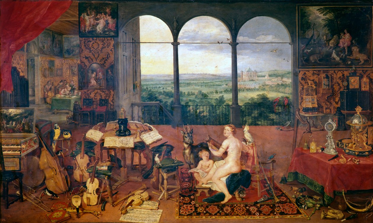 Kuuloaisti, 1618 tekijältä Jan the Elder Brueghel