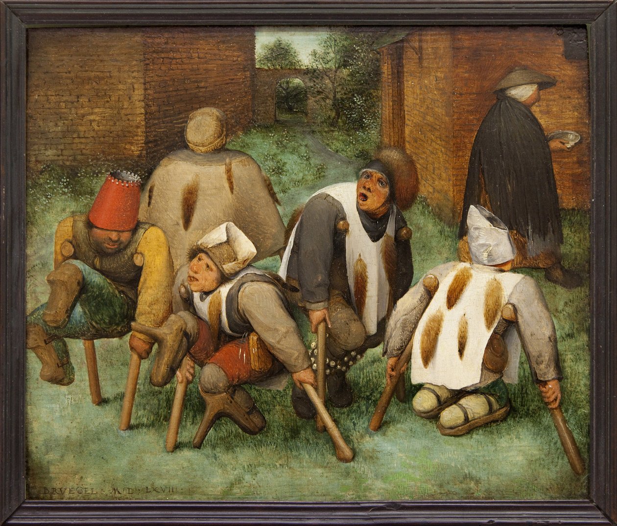 Kerjäläiset (öljy paneelissa) tekijältä Jan the Elder Brueghel