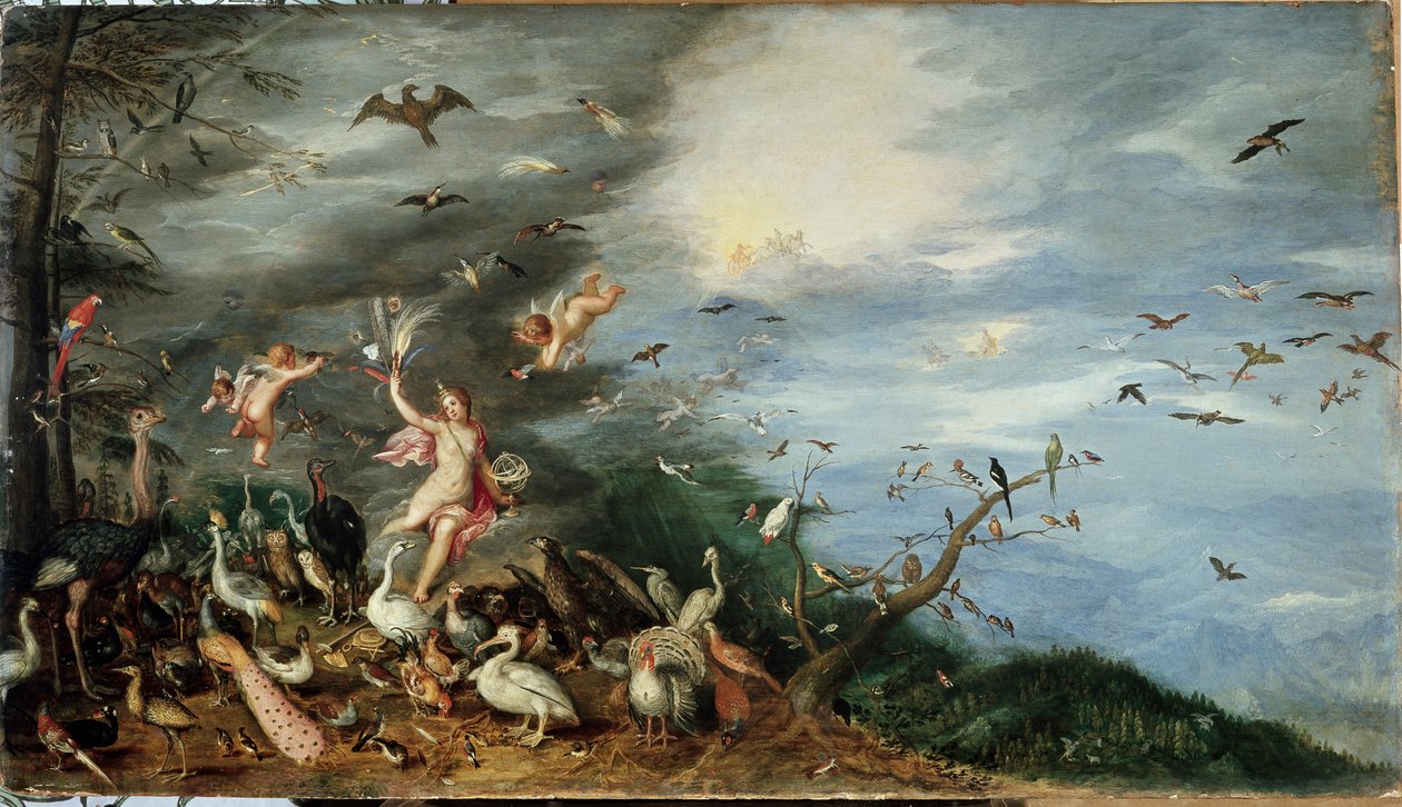 Neljä elementtiä: ilman allegoria (öljy paneelissa tekijältä Jan the Elder Brueghel