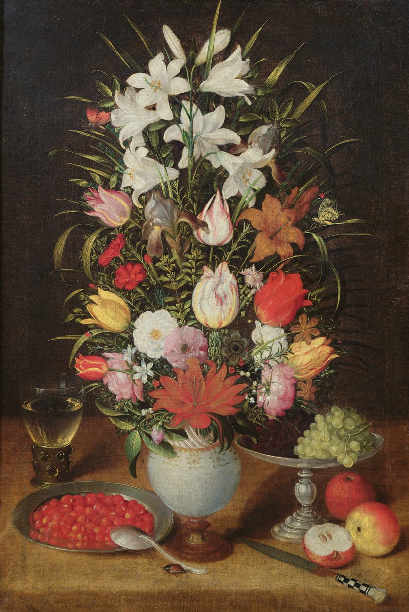 Maljakko kukkia tekijältä Jan the Elder Brueghel