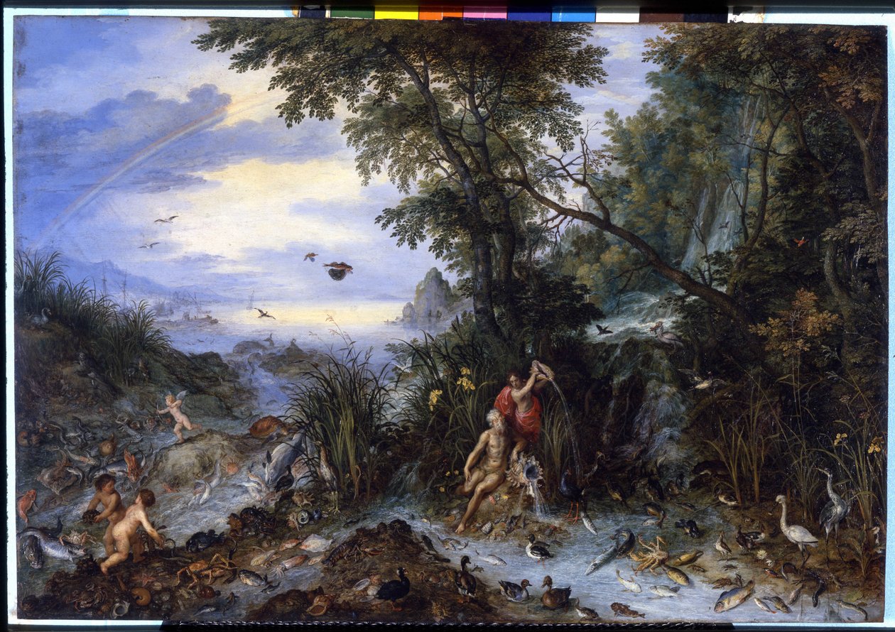 Vesi. Maalaus Brueghel Jan I tekijältä Jan the Elder Brueghel