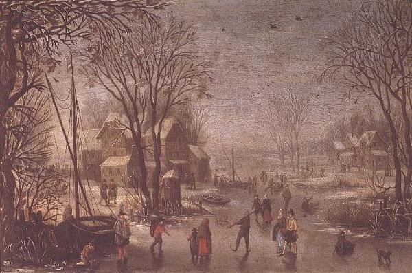 Talvi kohtaus tekijältä Jan the Elder Brueghel
