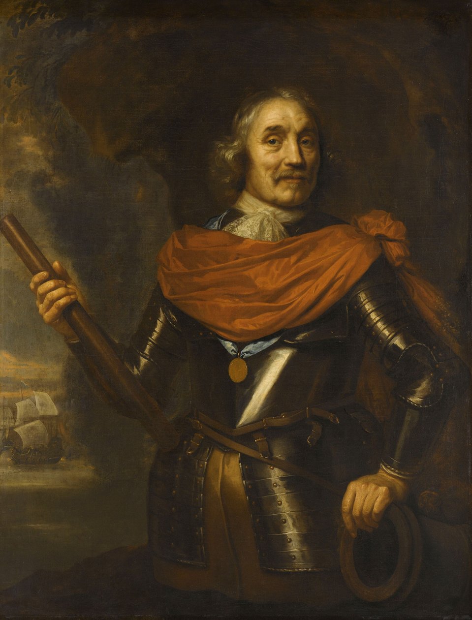 Maerten Harpertsz Tromp, vara-amiraali, 1640-53 tekijältä Jan the Elder Lievens