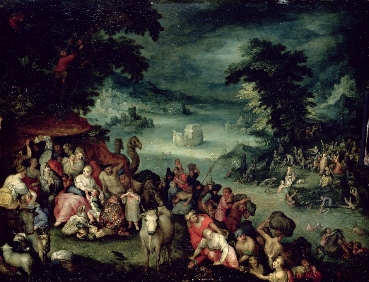 Suuri tulva (öljy kuparilla) tekijältä Jan the Elder copy Brueghel