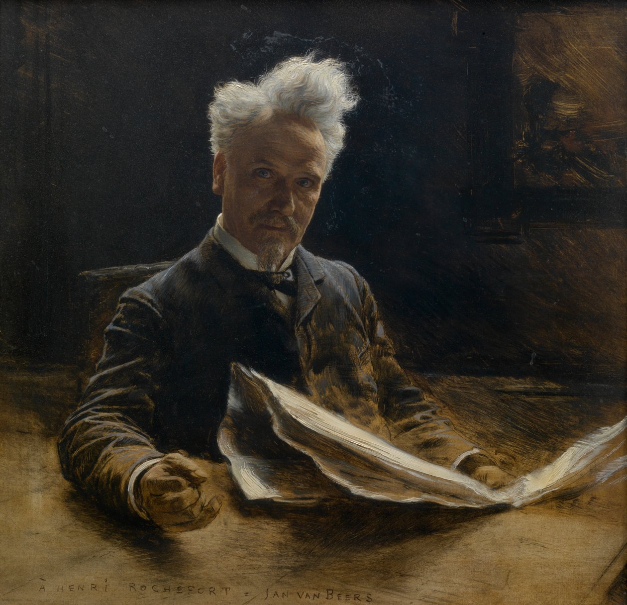 Henri Rochefort (öljy kankaalle) tekijältä Jan van Beers