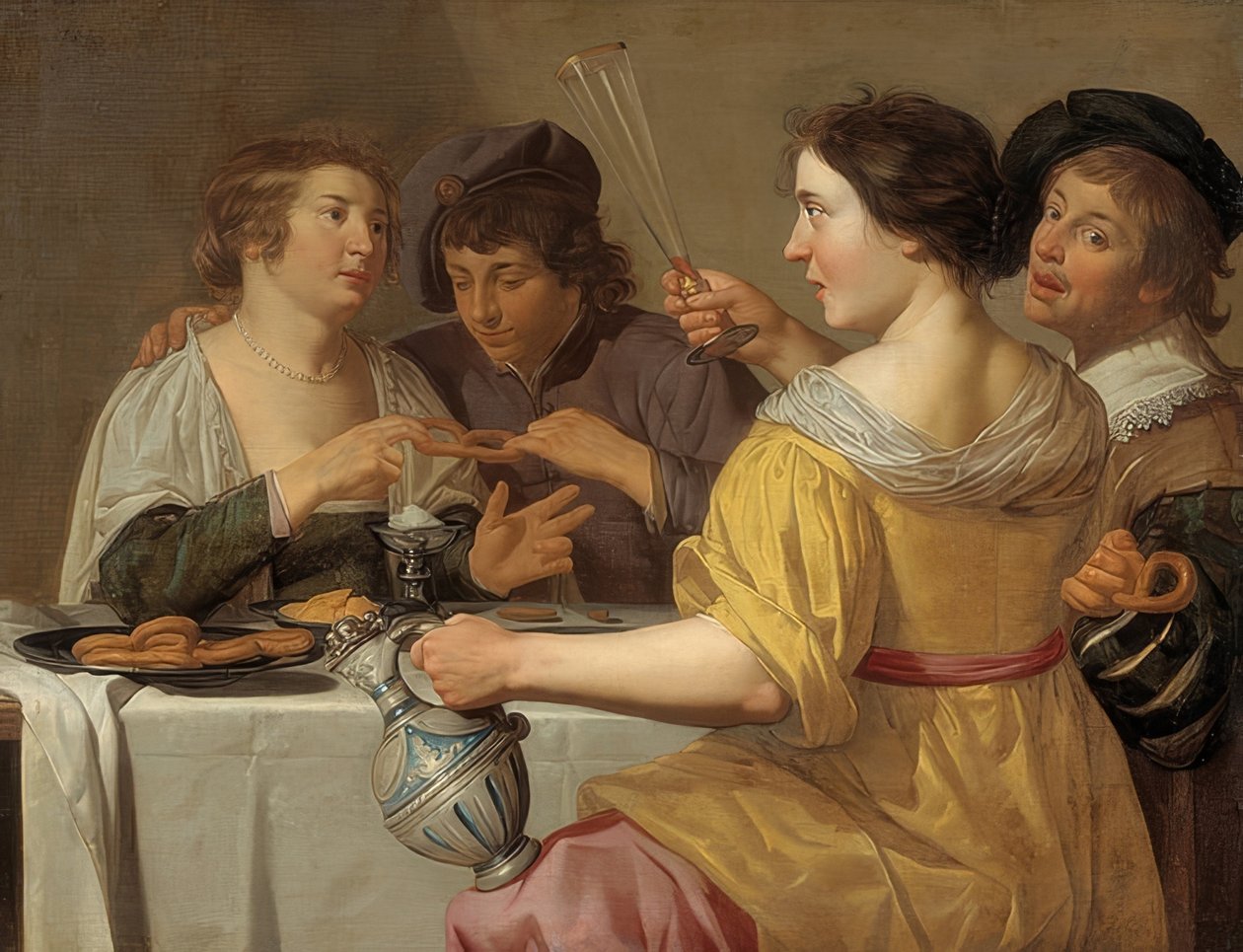 Prevelin syöjät. 1630-40 tekijältä Jan van Bijlert