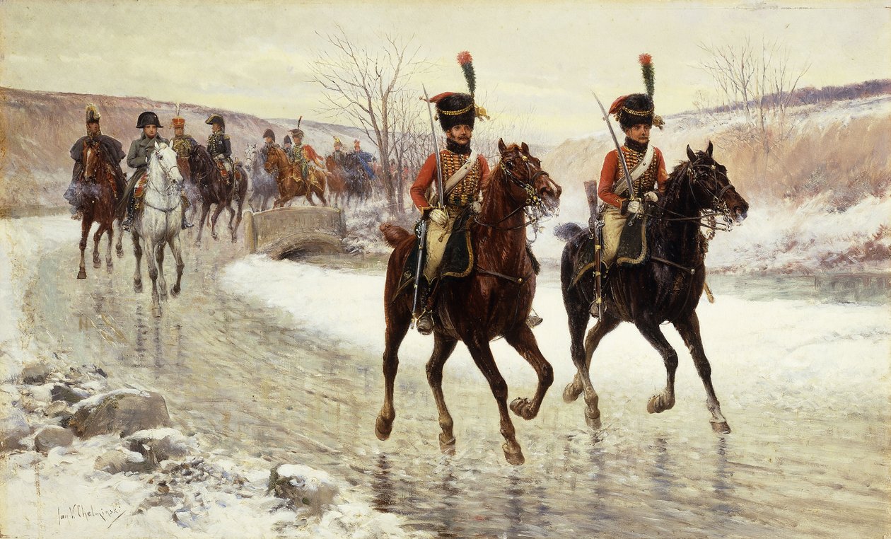 Napoleon ja hänen saattajansa, tekijältä Jan van Chelminski