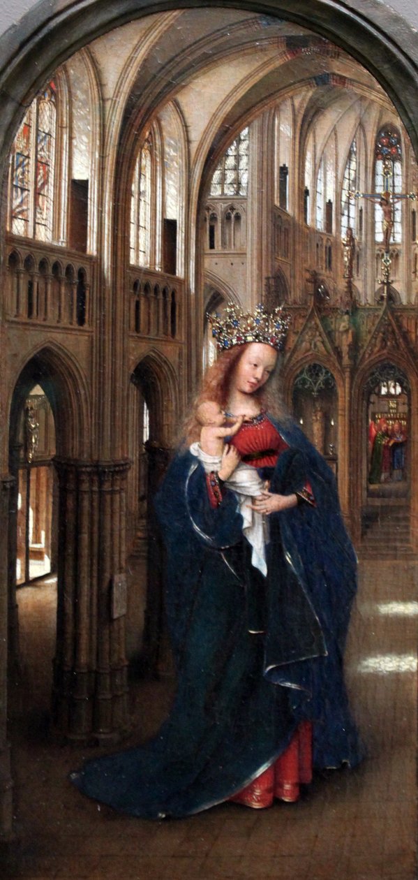 Saksaksi: Die Madonna in der Kirche Madonna kirkossa tekijältä Jan van Eyck