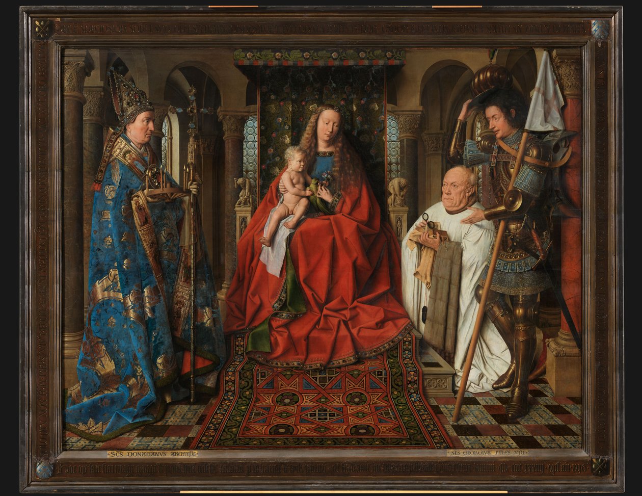 Madonna ja kanonik Joris van der Paele tekijältä Jan van Eyck