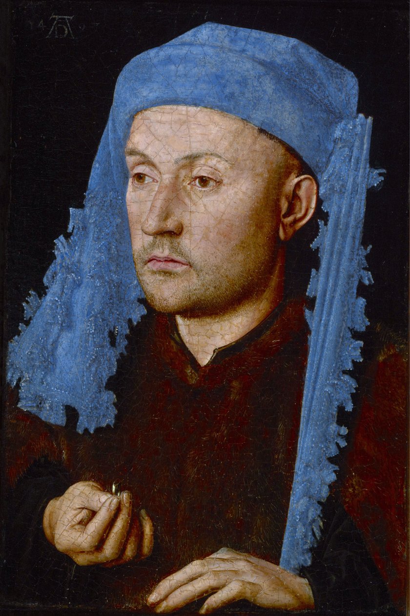 Mies sinisessä hatussa tekijältä Jan van Eyck