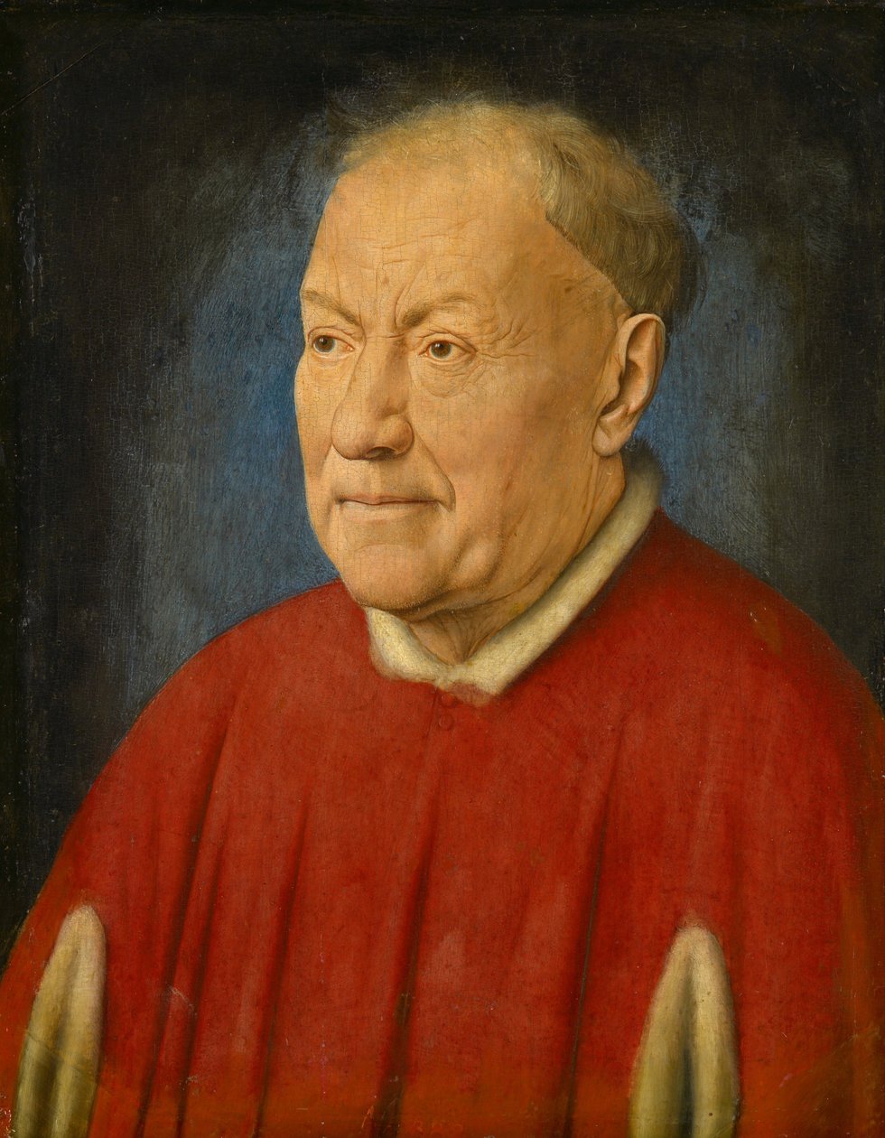 Kardinaali Nicholaes Albergatin muotokuva tekijältä Jan van Eyck