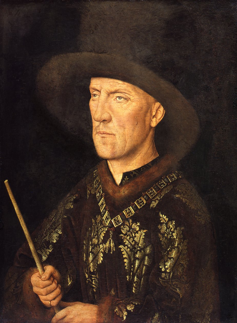 Muotokuva Baudouin de Lannoysta tekijältä Jan van Eyck