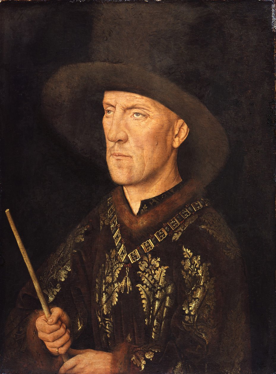 Muotokuva Baudouin de Lannoysta, noin 1435 tekijältä Jan van Eyck