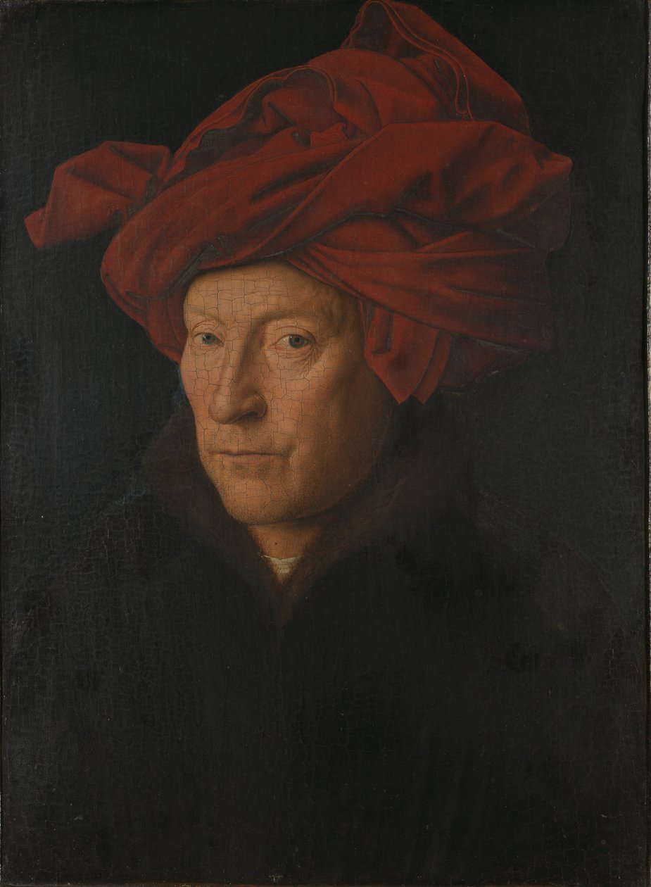 Miehen muotokuva (omakuva) tekijältä Jan van Eyck