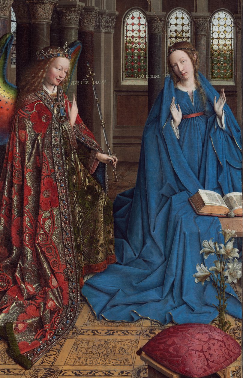 Marian ilmestys tekijältä Jan van Eyck