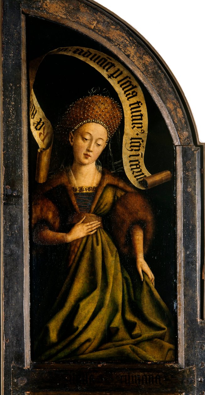 Gentin alttaritaulu. Mystisen karitsan jumalointi: Cumaean Sibyl, 1432. tekijältä Jan van Eyck