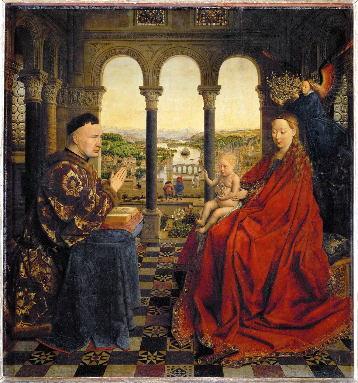 Kansleri Rolinin neitsyt tekijältä Jan van Eyck