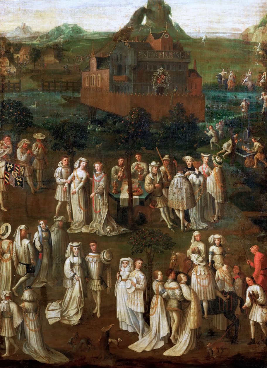 Philip Hyvä avioliitto Portugalilaisen Isabellan kanssa tammikuussa 1430 tekijältä Jan van Eyck
