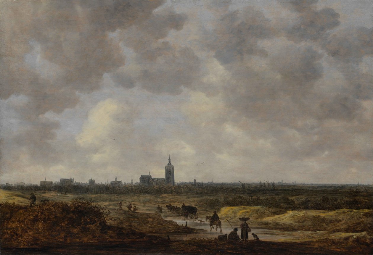Näkymä Haagiin luoteesta päin tekijältä Jan van Goyen