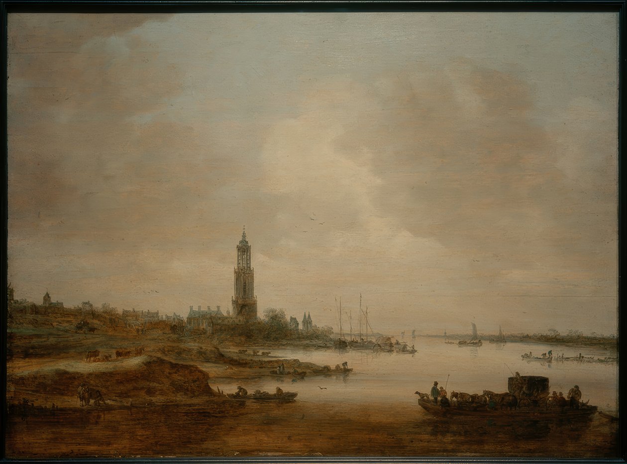 Näkymä Rhenenistä tekijältä Jan Josephsz van Goyen