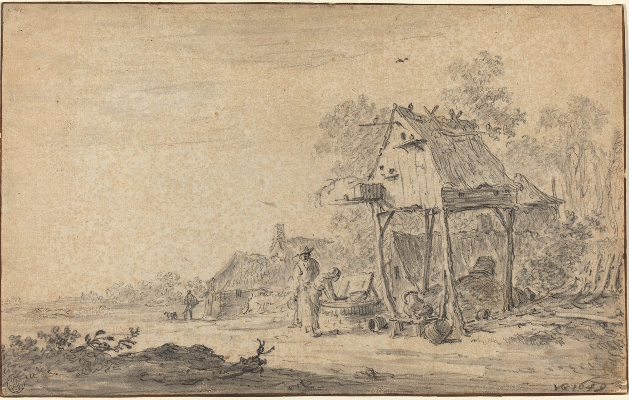 River Landscape   1221517   fi       finnish Successfully Translated  Original: ""Venus aux colombes"" (Venus with doves) Pastel de Louis-Marin (Louis Marin) Bonnet (1743-1793) 18eme siecle Musee Pouchkine, Moscou Translat: ""Venus aux colombes"" (Venus wi tekijältä Jan van Goyen