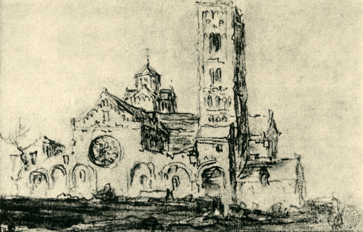 St Marys Church, Utrecht, Alankomaat, 1600-luvun puoliväli, 1943. tekijältä Jan Josephsz van Goyen
