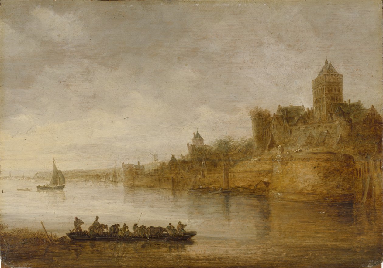 Nijmegenin keskiaikaiset muurit tekijältä Jan van Goyen
