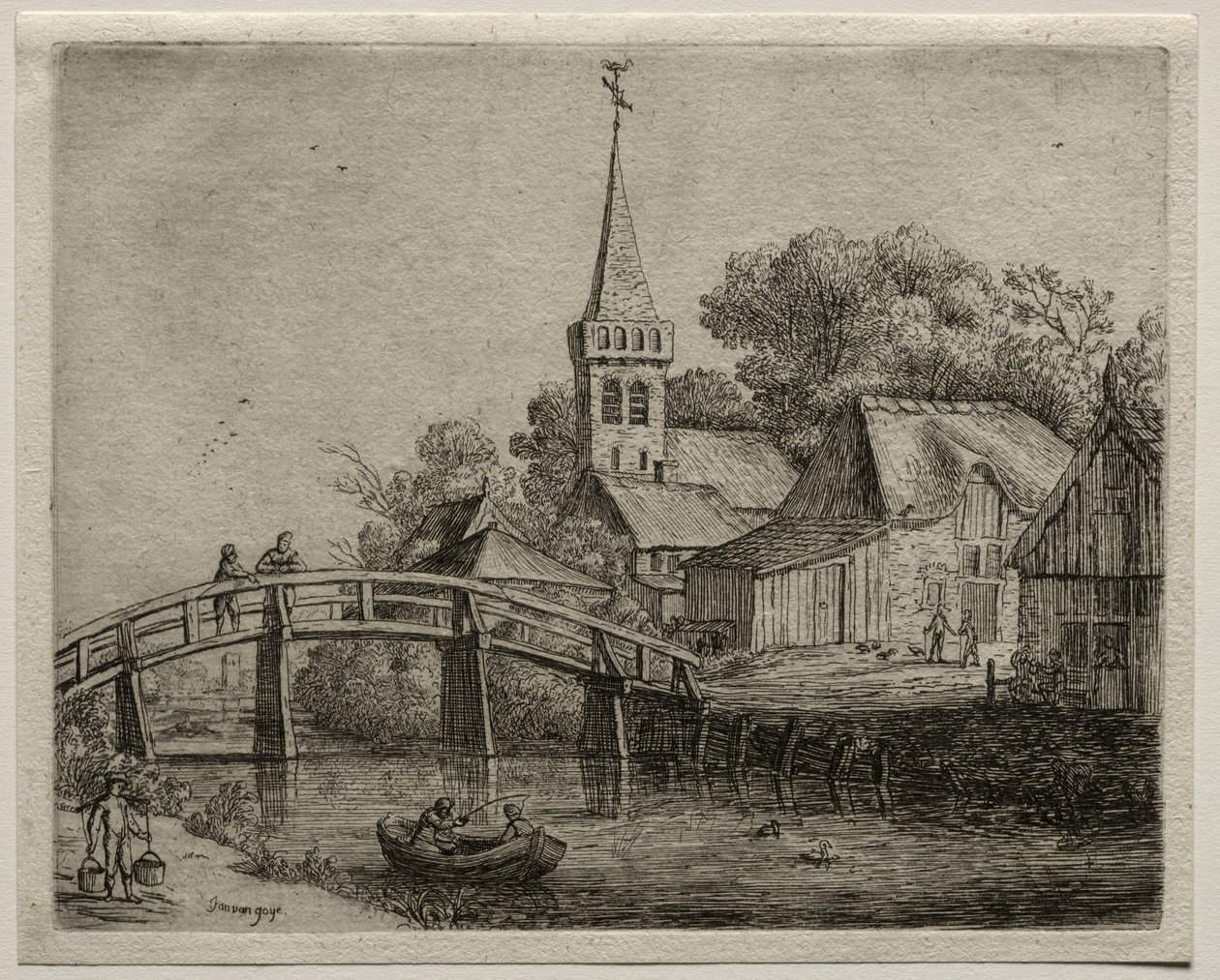 Puinen silta tekijältä Jan van Goyen