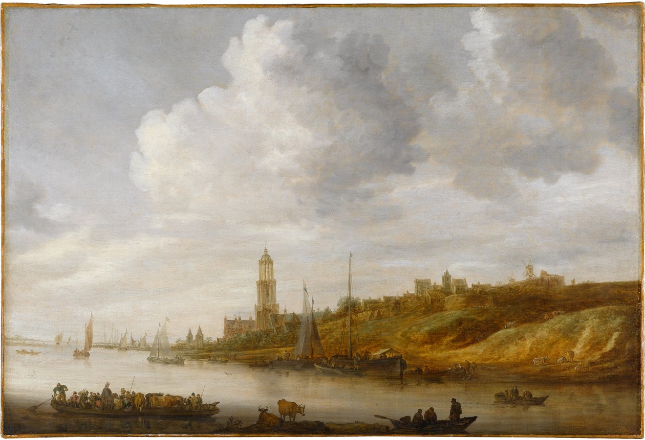 Reinin ylitys Rhenenin luona tekijältä Jan van Goyen