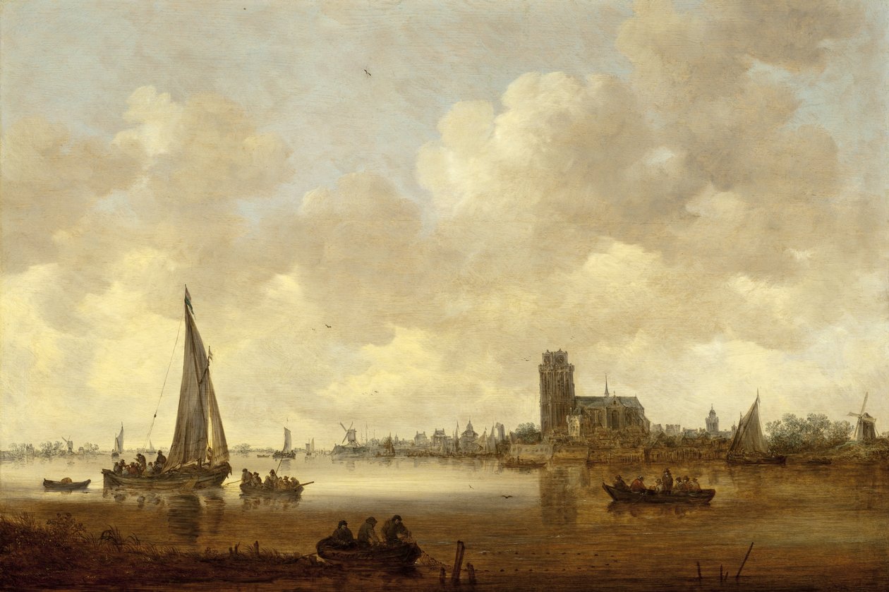 Näkymä Dordrechtista tekijältä Jan van Goyen