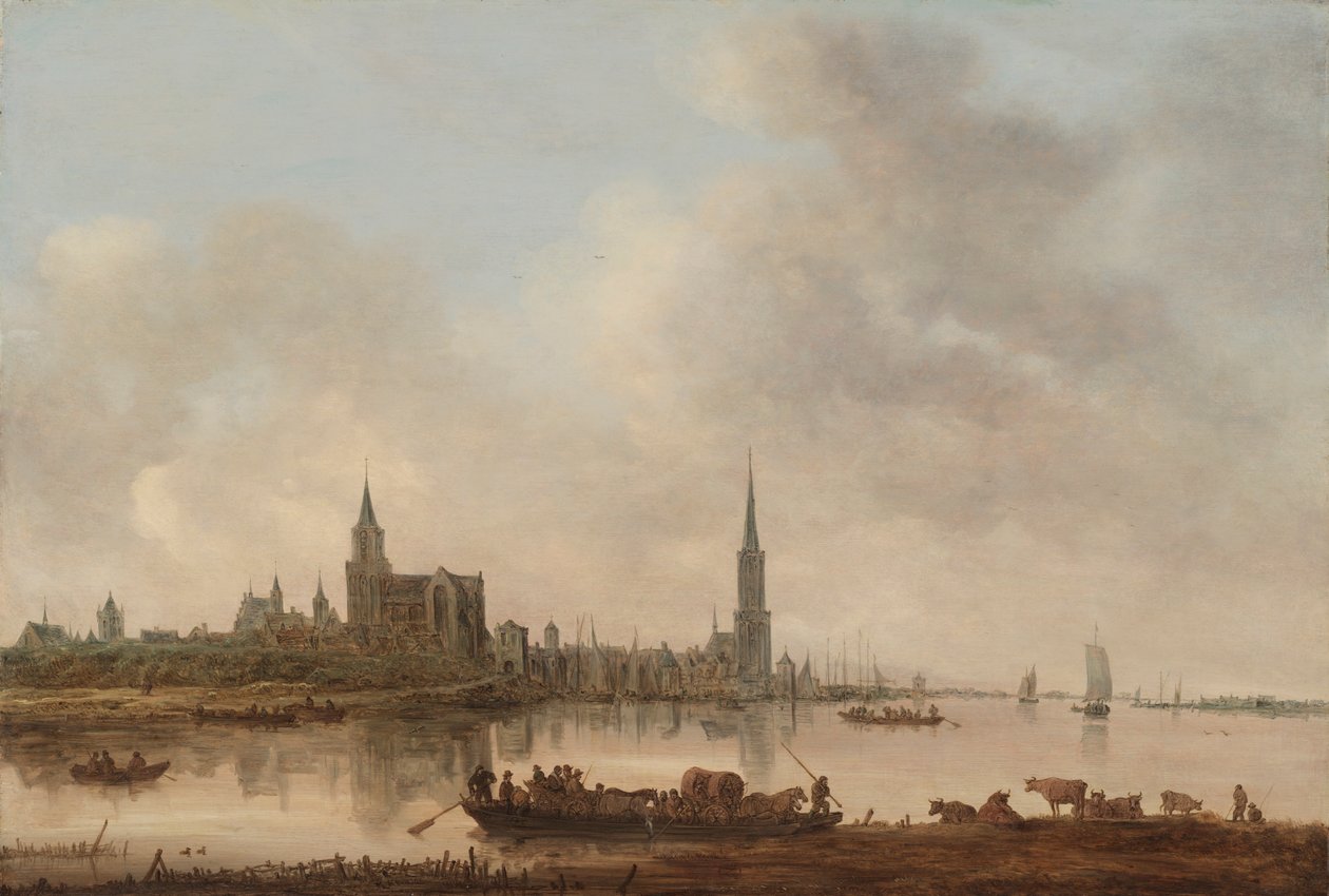 Näkymä Emmerichistä tekijältä Jan van Goyen
