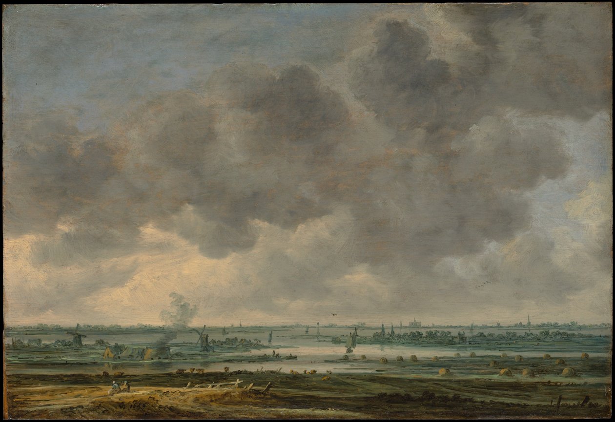 Näkymä Haarlemiin ja Haarlemmermeerille tekijältä Jan van Goyen