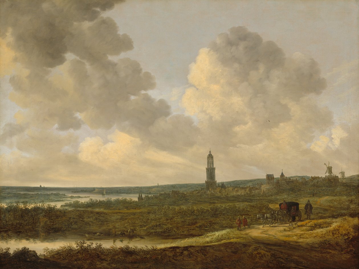 Näkymä Rhenestä, 1646. tekijältä Jan van Goyen