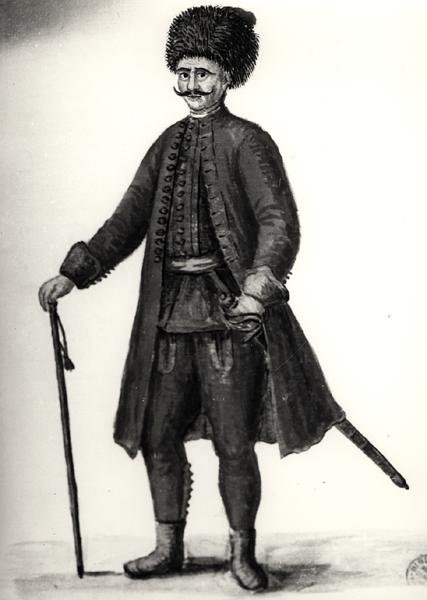 Virkamies Venetian Arsenalista (akvarelli paperille) (m/w kuva) tekijältä Jan van Grevenbroeck