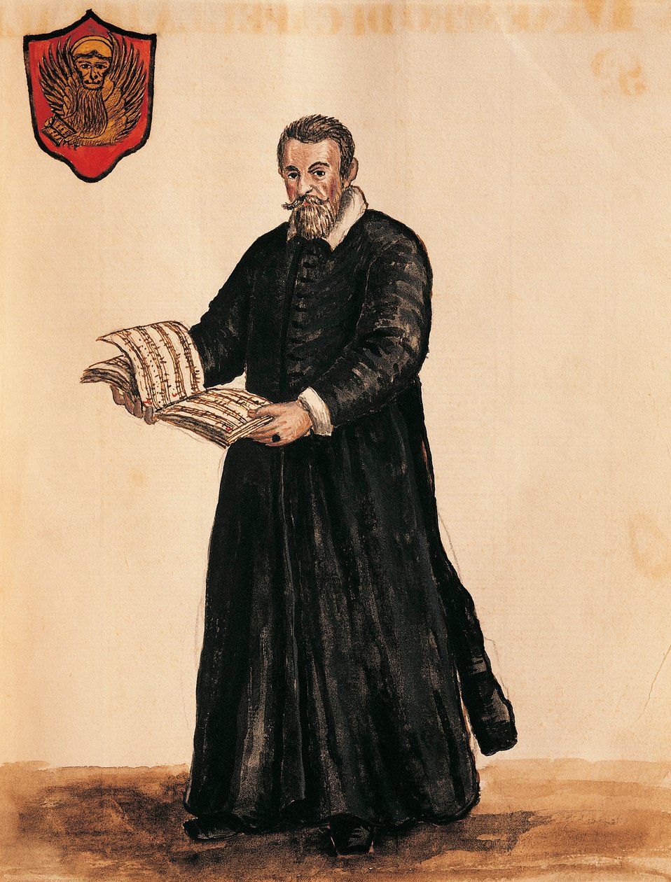 Italia, Venetsia, italialaisen säveltäjän Claudio Monteverdin (1567 - 1643) muotokuva tekijältä Jan van Grevenbroeck