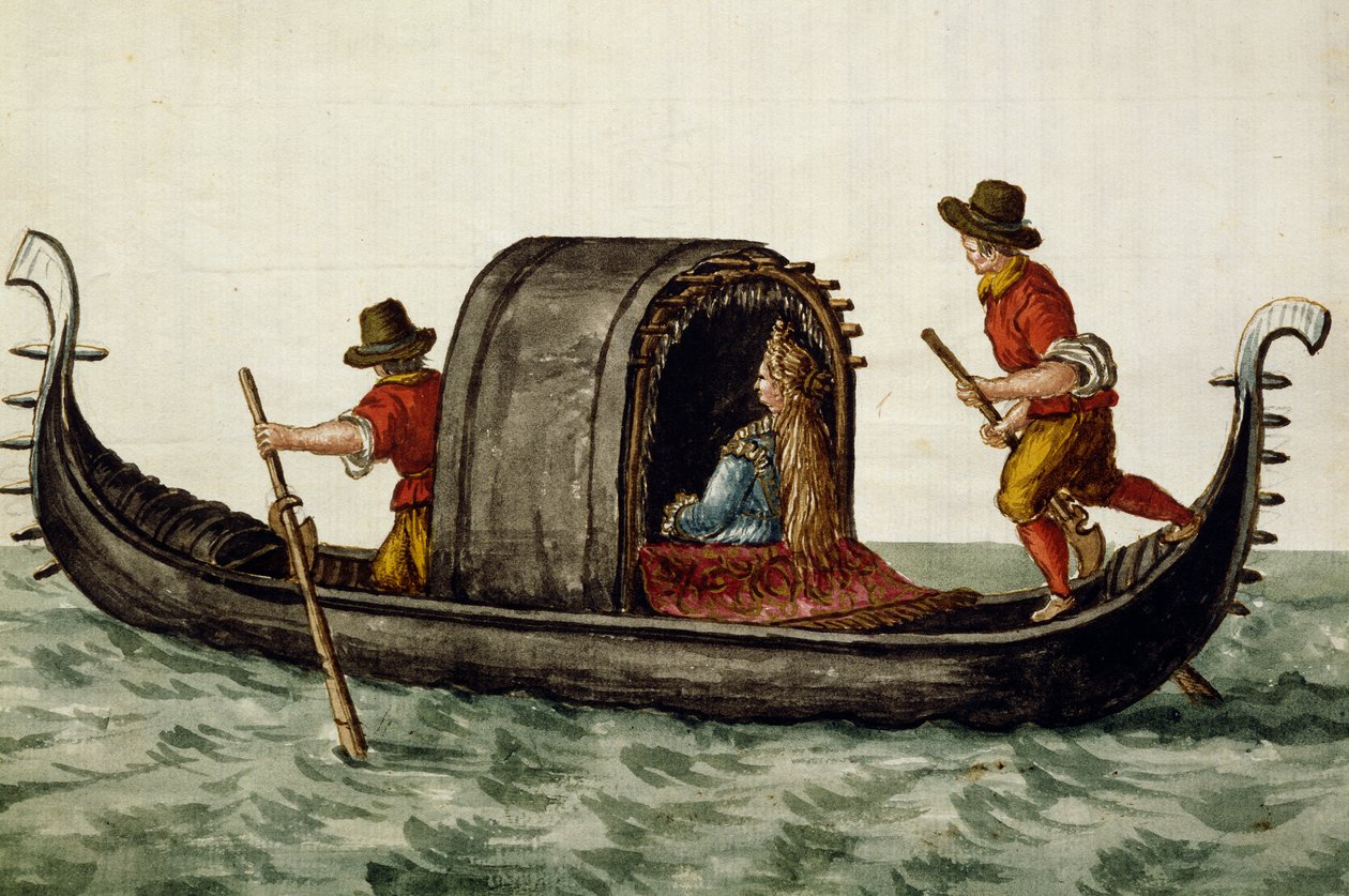 Jan Grevenbroeck (1731-1807), Italia, venetsialainen morsian viedään gondolilla häihinsä tekijältä Jan van Grevenbroeck
