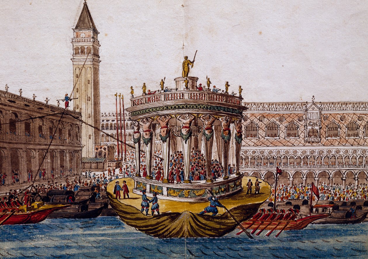 World Theatre, turnaus Venetsiassa Brotherhood of Knights of Garter tekijältä Jan van Grevenbroeck