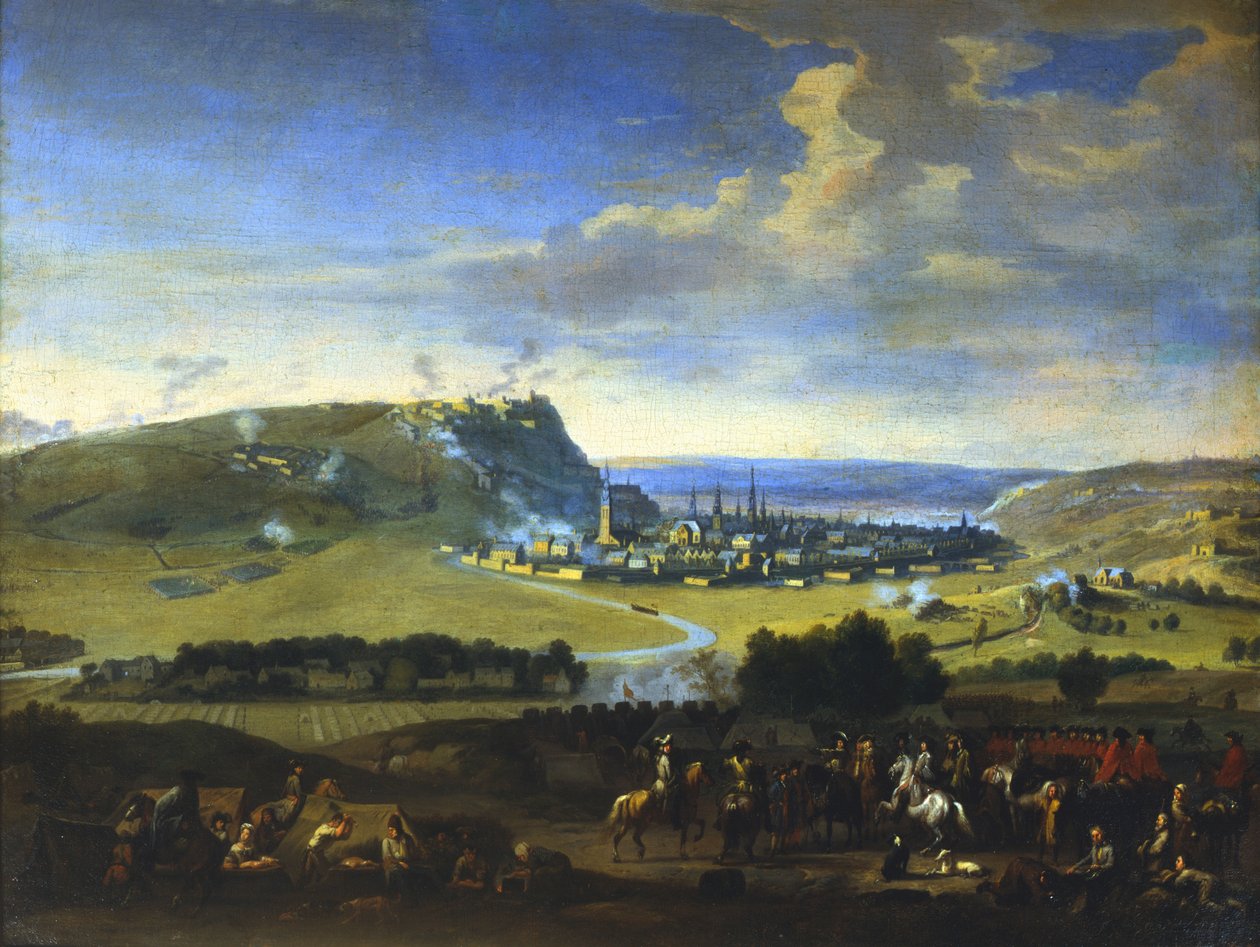 "Namurin piiritys", kohtaus ennen viimeistä hyökkäystä, 5. elokuuta 1695 tekijältä Jan van Huchtenburg