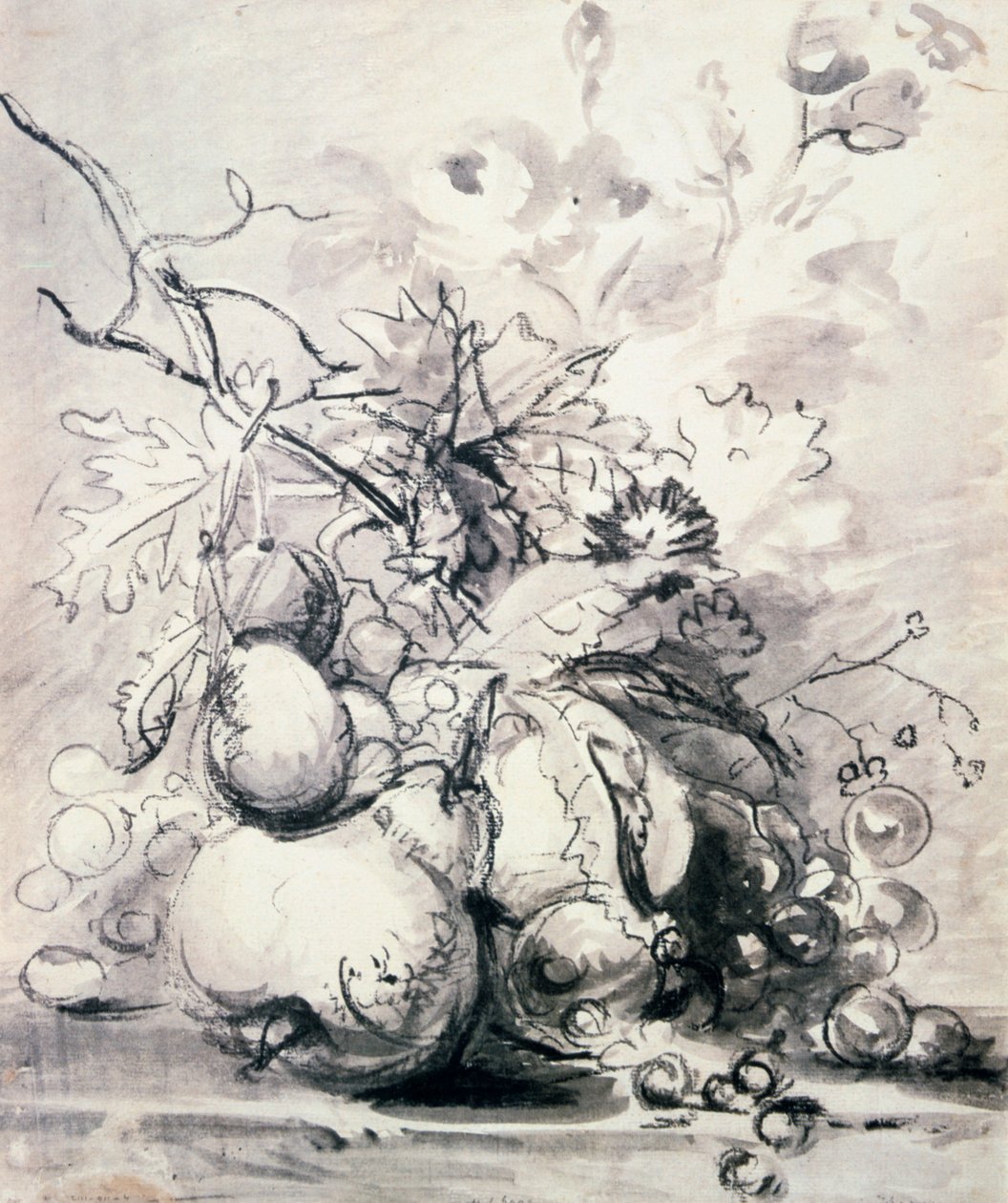 Hedelmien asetelma, 1700 - 1749. tekijältä Jan van Huysum