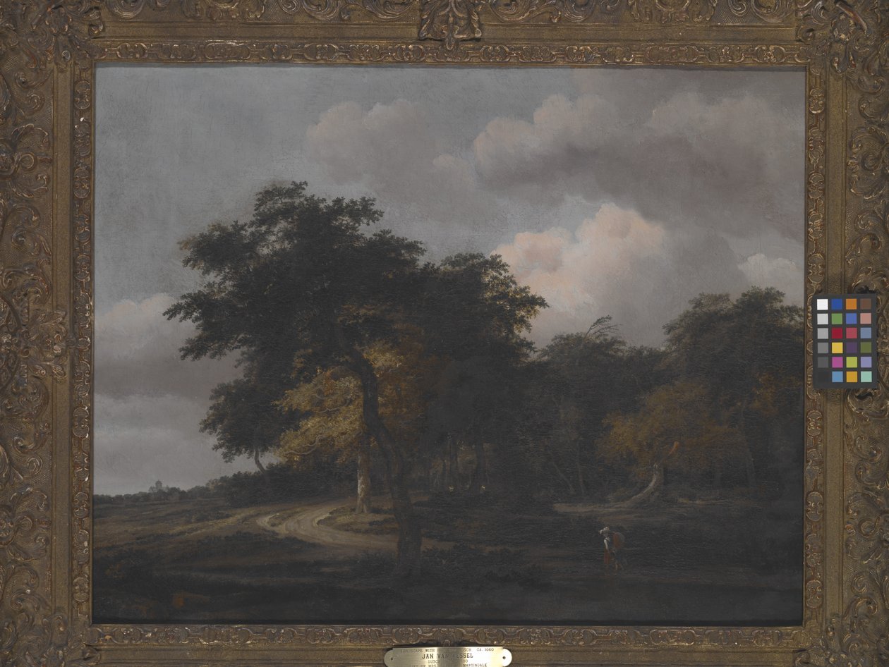 Maisema Huis Ten Boschin luona, noin 1660 (öljy kankaalle). tekijältä Jan van Kessel