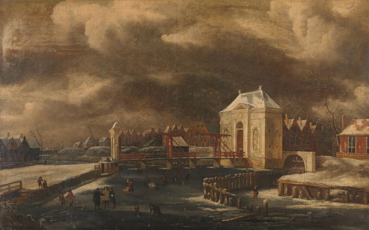 Heiligewegspoort, Amsterdam, talvella tekijältä Jan van  Kessel