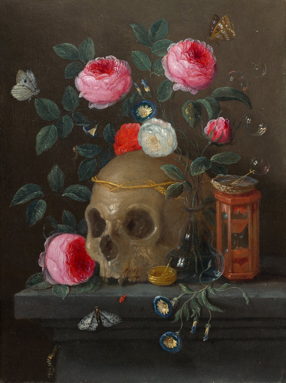 Vanity Still Life, c. 16651670. tekijältä Jan van Kessel