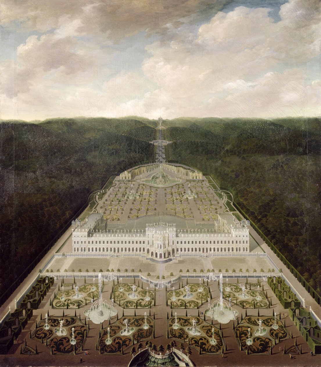 Näkymä linnalta Octagonille, vuoden 1716 jälkeen tekijältä Jan van Nickelen